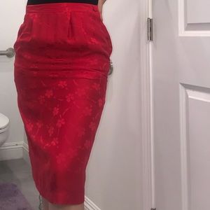 Vintage argenti silk skirt.